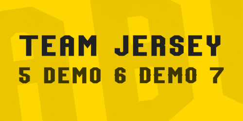 Team Jersey Font