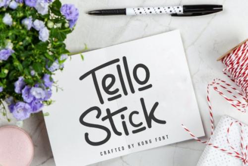 Tello Stick Handwritten Font