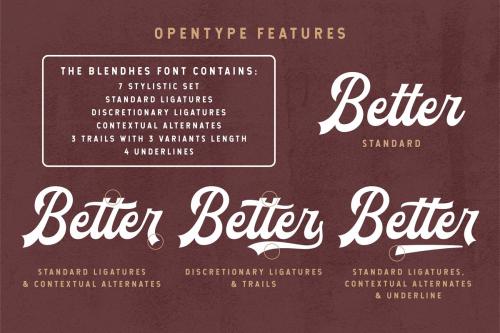 The Blendhes Script Font