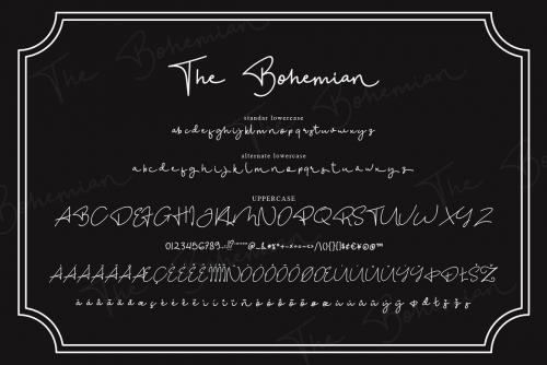 The Bohemian Font