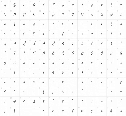 The Bouquet List Handwriting Font