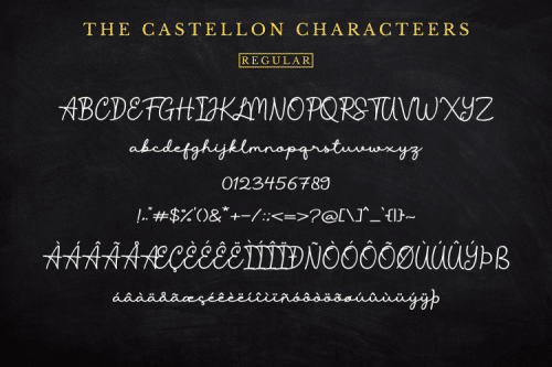 The Castellon Script Font