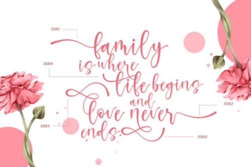The Glowing Black Queen Script Font