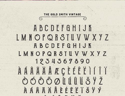 The Goldsmith Vintage Font
