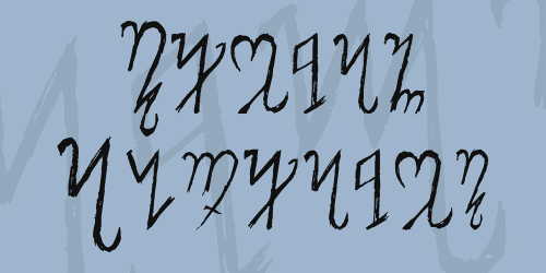 Theban Alphabet Font