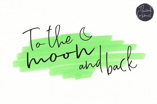 Think Cosmic Handwritten Font