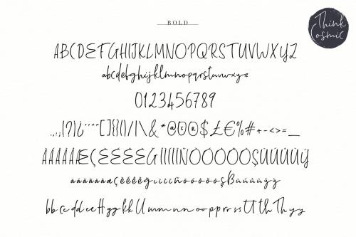 Think Cosmic Handwritten Font