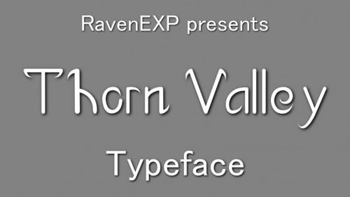 Thorn Valley Display Font