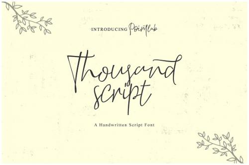 Thousand Script Font