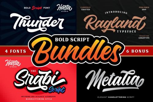 Thunder Bold Script Font