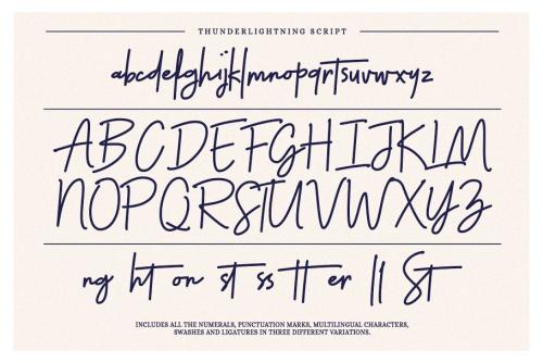 Thunderlightning Handwritten Font