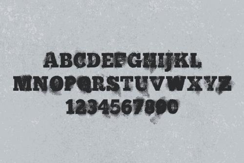 Time To Run – Gritty Halftone Font