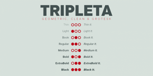 Tripleta Grotesk Font