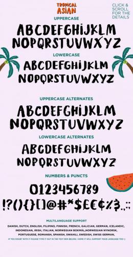 Tropical Asian Font