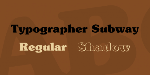Typographer Subway Font