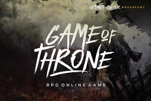 Ultimate Slayer Brush Font