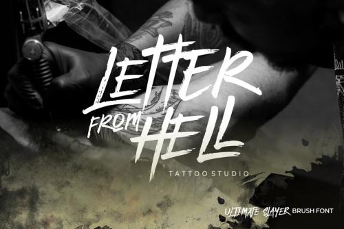 Ultimate Slayer Brush Font