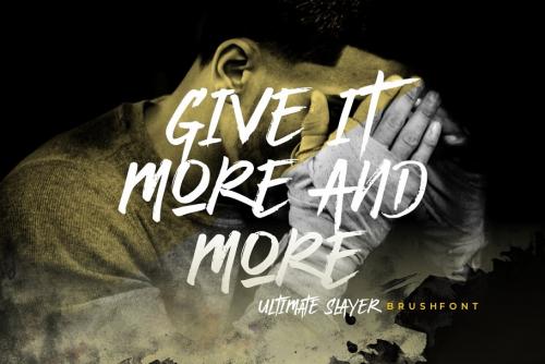 Ultimate Slayer Brush Font