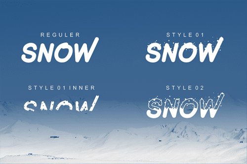 Under The Snow Font
