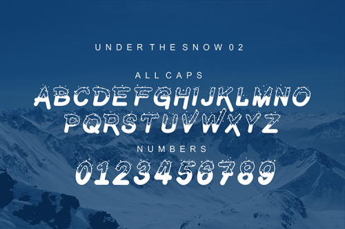 Under The Snow Font