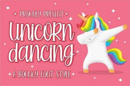 Unicorn Dancing Display Font