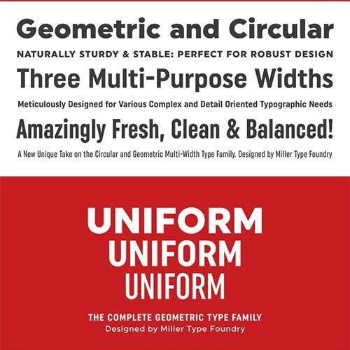 Uniform Font Family