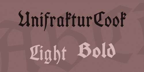 Unifrakturcook Font