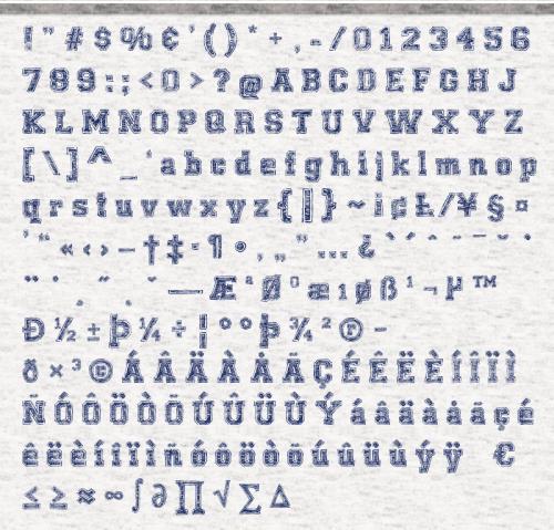 Universal College Draft Font