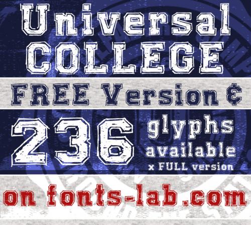 Universal College Draft Font