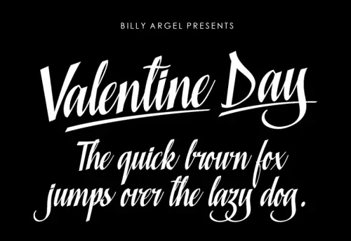Valentine Day Script Font
