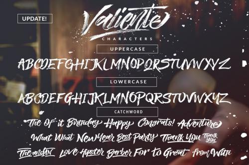 Valiente Brush Font