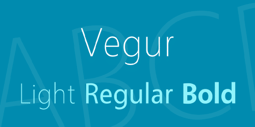 Vegur Font