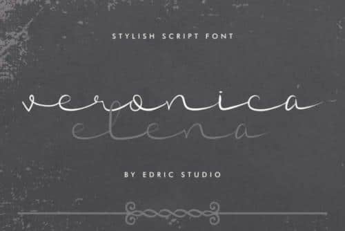 Veronica Elena Script Font