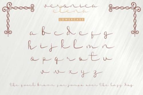 Veronica Elena Script Font