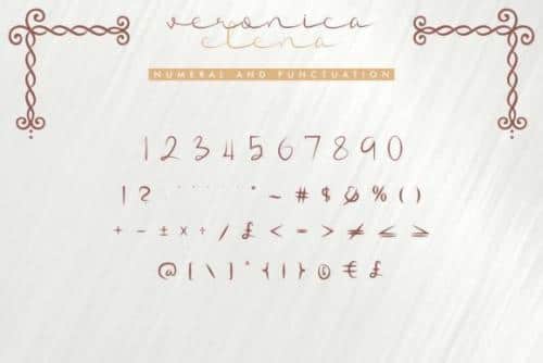 Veronica Elena Script Font