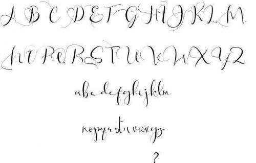 Via Vallen Calligraphy Font