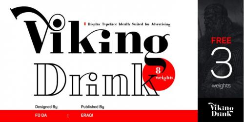 Viking Drink Display Font