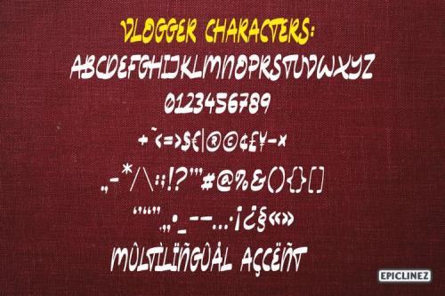 Vlogger Script Font