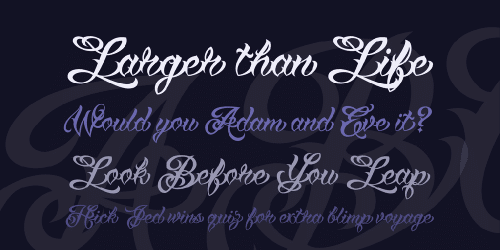 Vtc Tattoo Script Two Font
