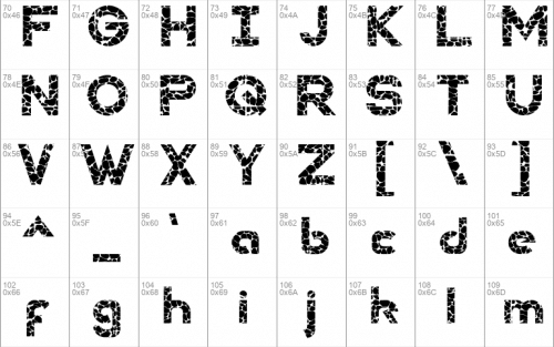 Wall Stones Font