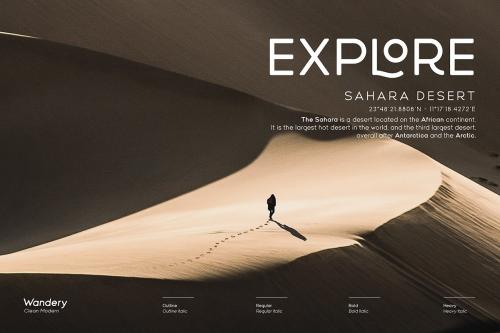 Wandery Sans Serif Font