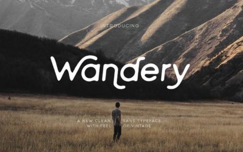 Wandery Sans Serif Font