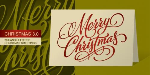 Waving at Christmas Font