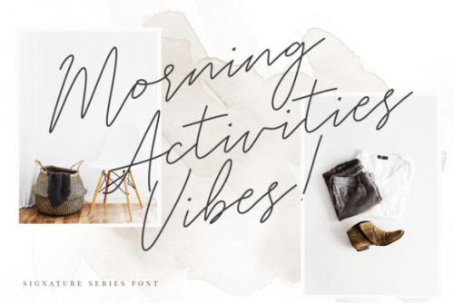 White Angelica Handwritten Font