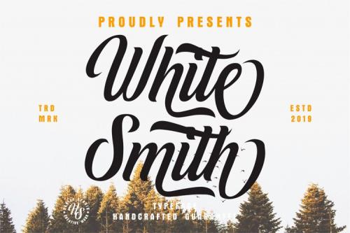 White Smith Calligraphy Font
