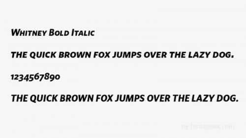Whitney Font