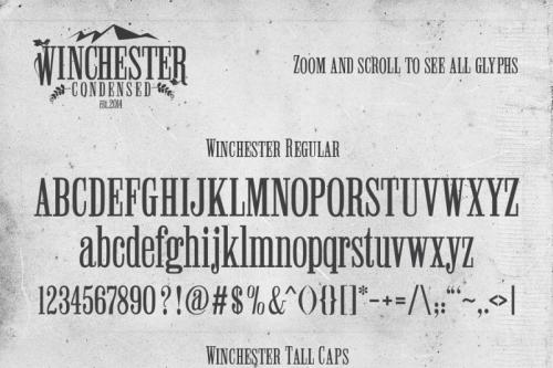 Winchester Condensed Font
