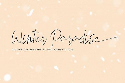 Winter Paradise Handwritten Font