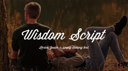Wisdom Script Font