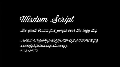 Wisdom Script Font